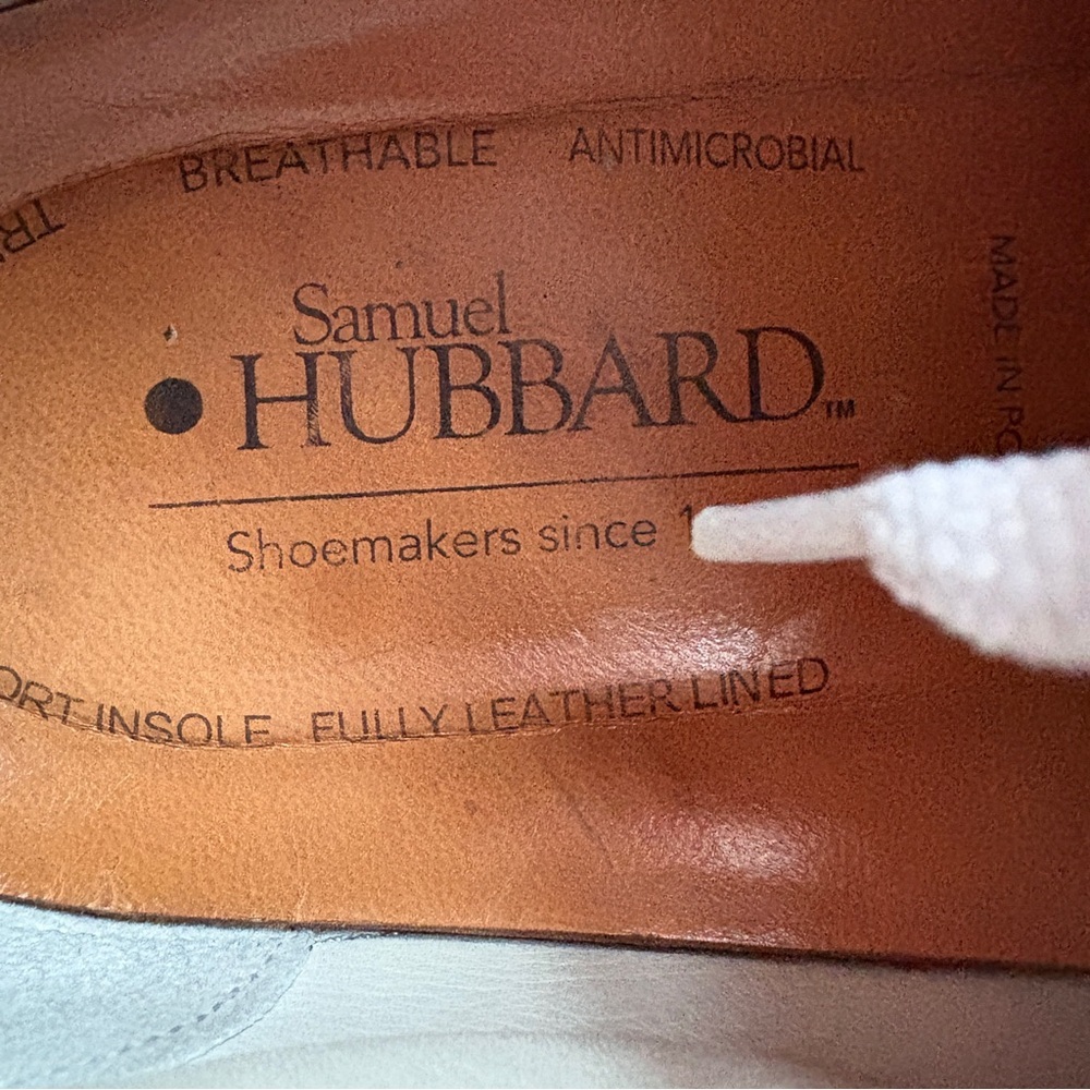 Samuel Hubbard Fast Navy Nubuck Leather Sneaker Casual Shoe Lace-up Vibram 11.5 - Picture 4 of 8